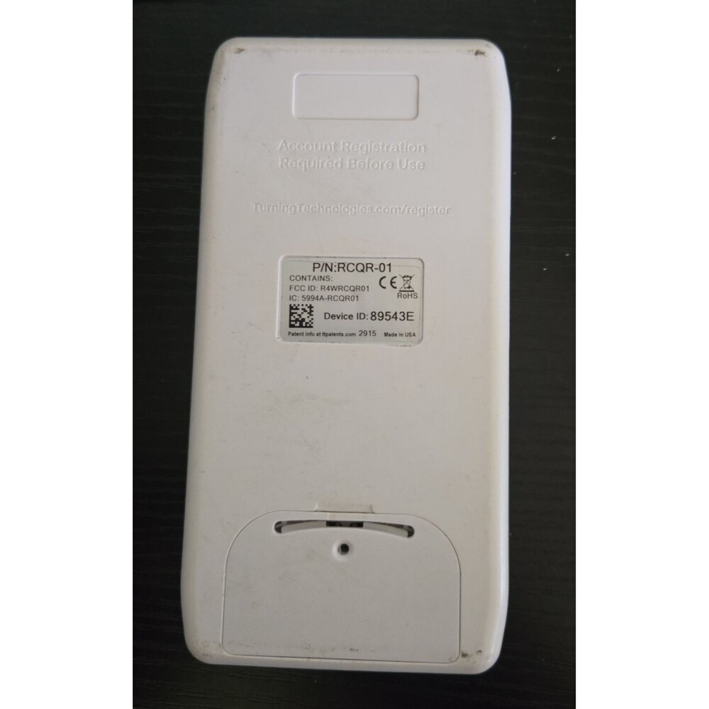 Turning Technologies QT Response Device RCQR01 LCD Interactive Clicker Remote - Picture 2 of 7